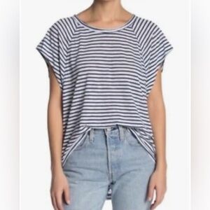 We The Free Striped Blue & White Halo Nautical  Tee, ladies size S 2 for $30
